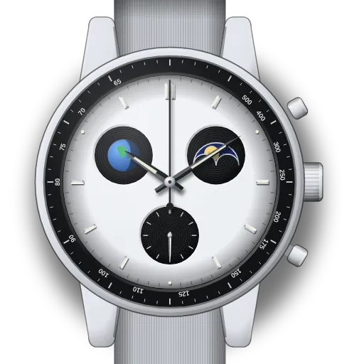 Illustration of the MoonSwatch Mission to Earthphase — Moonshine Gold editions (Sturgeon, Harvest, Hunter's, Beaver, Cold Moon…) dial (our own drawing, not a product photo)
