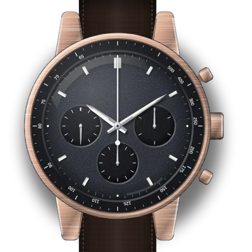 Illustration of the Omega Speedmaster Moonwatch Professional — Sedna Gold dial (our own drawing, not a product photo)